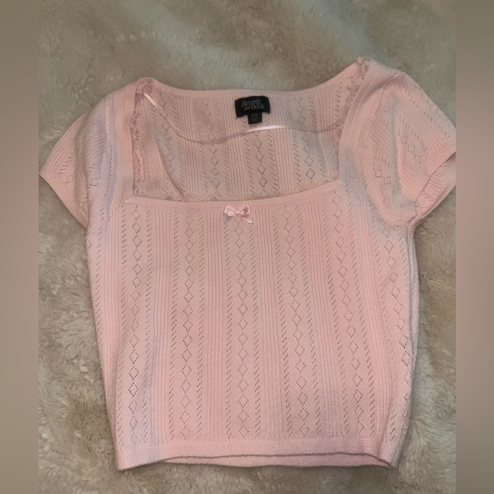 Pacsun Pink Crop Top Shirt